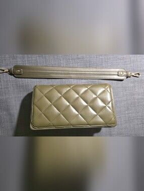 Steve Madden Quilted Olive with Detachable Strap